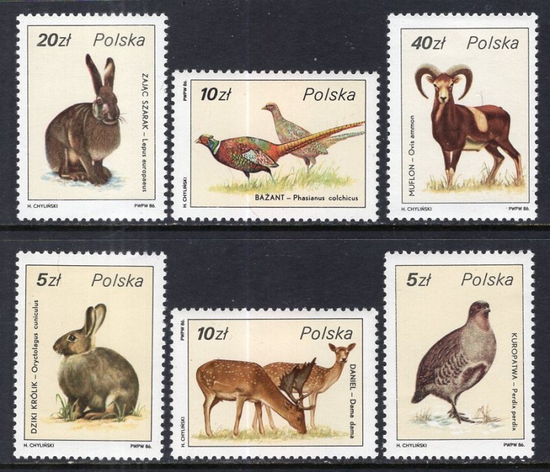 Poland 2719-2724 Birds MNH VF