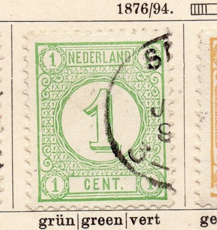 Netherlands 1876-94 Early Issue Fine Used 1c. 119409