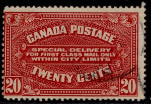 CANADA QV SG S4, 20c carmine-red, FINE USED.