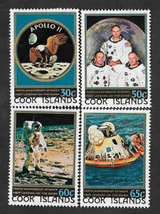 SD)1979 COOK ISLANDS SPACE SERIES, 10TH ANNIVERSARY OF MAN'S ARRIVAL ON THE