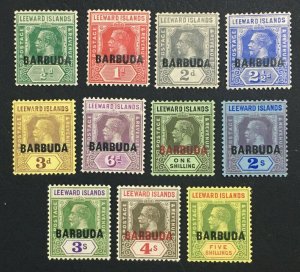 MOMEN: BARBUDA SG #1-11 1922 MINT OG H LOT #61559