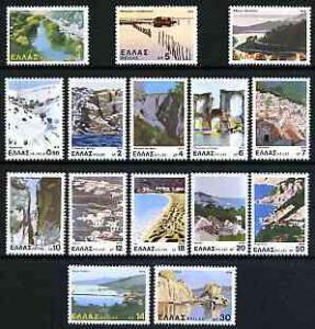 Greece 1979 Landscapes perf set of 15 unmounted mint, SG ...