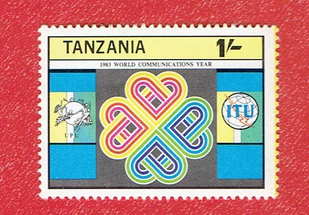TANZANIA SCOTT#230 1983 1s WORLD COMMUNICATIONS YEAR - MNH