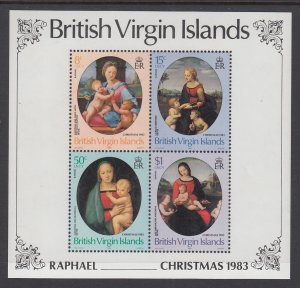 British Virgin Islands 461a Christmas Souvenir Sheet MNH VF