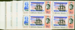 Pitcairn Islands 1967 Discovery of Pitcairn set of 5 SG64-68 Superb MNH Blocks o