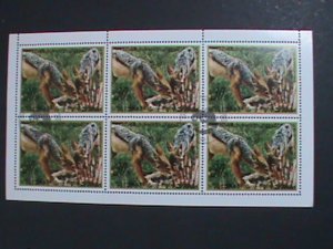 ​KOREA-1984-SC#2419 -BLACK BACKED JACKALS FOX CTO FULL SHEET-VERY FINE