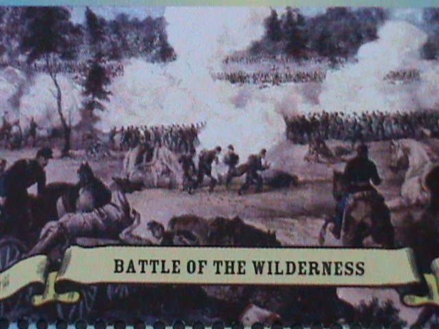 ​ANTIQUE-BARBUDA -AMERICAN CIVIL WAR-THE BATTLE FIELDS MNH SHEET VERY FINE