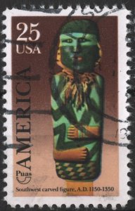 SC#2426 25¢ Pre-Columbian America Single (1989) Used