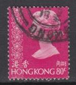 Hong Kong - 1977 QEII 80c  Sc# 322  (8581)