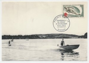 Maximum card France 1963 Water skiing - World Championship