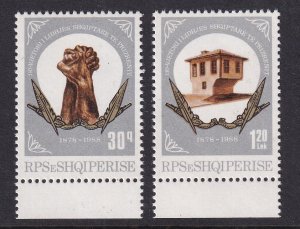 Albania    #2278-2279   MNH   1988  League of Prizren anniversary