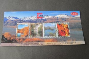 New Zealand 1996 Sc 1353a Capex Scenic MS MNH