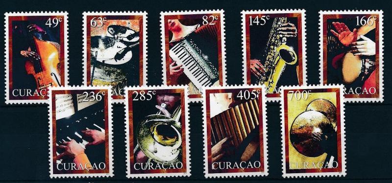 [CU019] Curacao 2011 Music Instruments MNH # 19-27