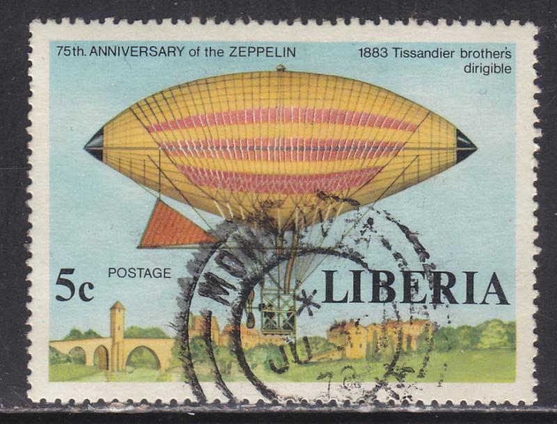 Liberia 803 75th Anniv. of the Zeppelin 1978