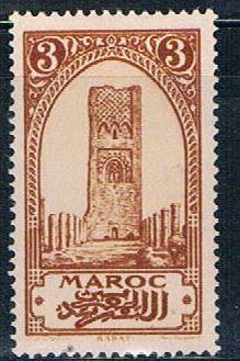 French Morocco 92 MLH Tower of Hassan 1923 (F0114)+