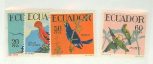 Ecuador #645-648  Single (Complete Set)