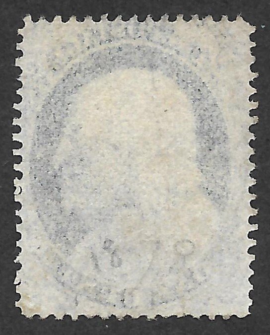 Doyle's_Stamps: 1861 1c Franklin Scott #18 (Crowe Cert)
