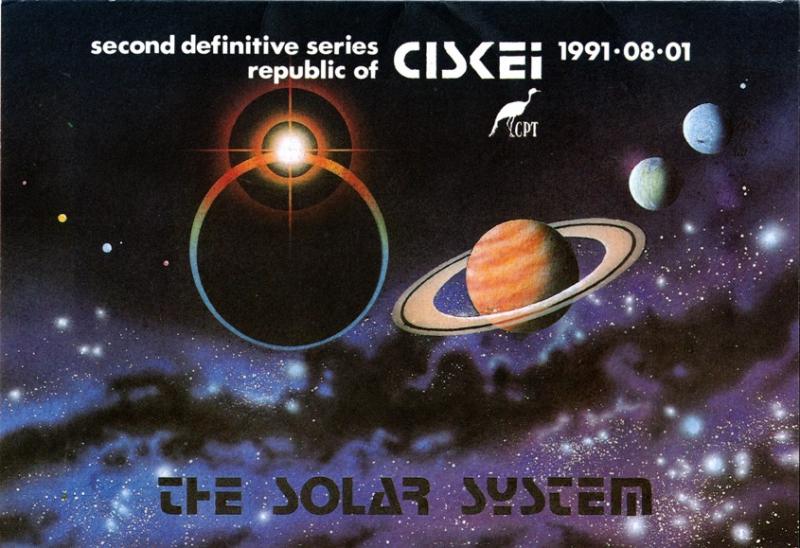 Ciskei - 1991 Solar System MS FD Folder SG MS201