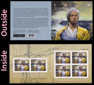 Canada 3371a Black History Chloe Cooley 'P' booklet (6 stamps) MNH 2023