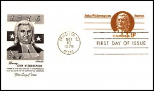 Scott UX69 9 Cents John Witherspoon Artmaster FDC