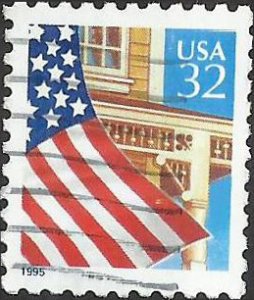 # 2897 USED FLAG OVER PORCH