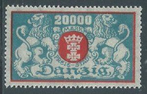 Danzig, Sc #124, 20,000m MNH