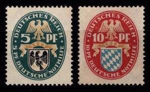 Germany 1925 Welfare Fund Arms, Part Set [Unused]