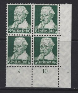 GERMANY - #456 - HEINRICH SCHUTZ LL PLATE BLOCK MH (1935) COMPOSER