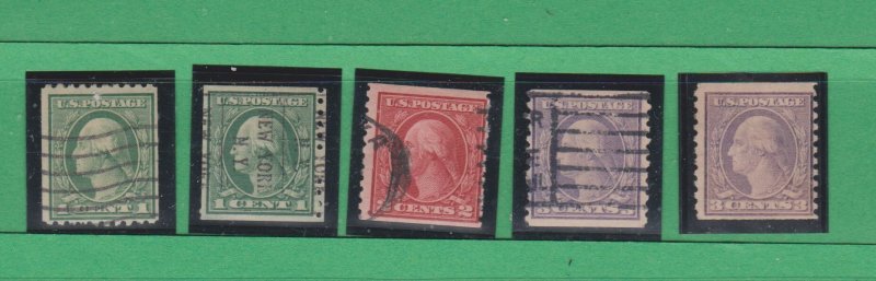 Great American U.S. Postal Stamps #486,490,492,493,494