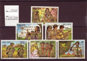 BELIZE SC# 653-658 MNH