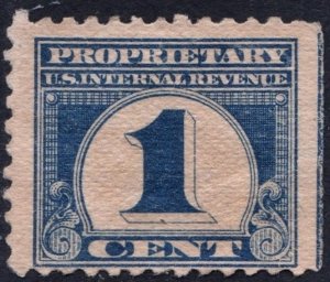 RB65 1¢ Proprietary Stamp (1919) Used