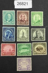 US STAMPS #692-701 MINT OG H  LOT #26821