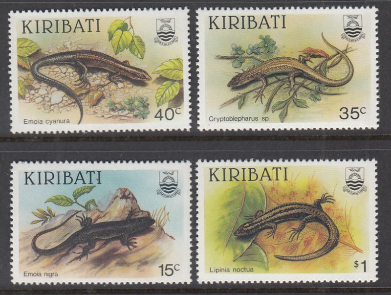 Kiribati 491-494 Lizards MNH VF