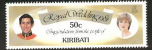 Kiribati Scott 376 MNH** 1981 royal wedding stamp