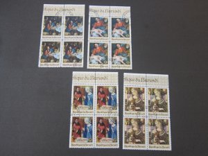 Burundi 1967 Sc 222-25 CTO BLK(4) set FU