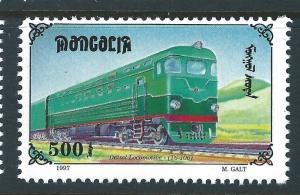 Mongolia Sc#225A-I, K-L 1997 Trains Railroad