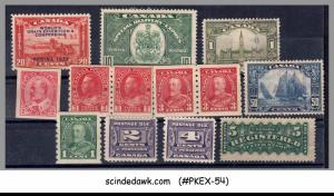 CANADA - 1868-1939 SELECTED STAMPS WITH POSTAGE DUES