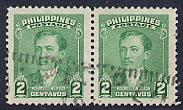 Philippines Republic Scott # 527, horizontal pair, used