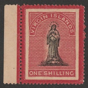 BRITISH VIRGIN ISLANDS 1867 St Ursula 1/- with frame. MNH **.