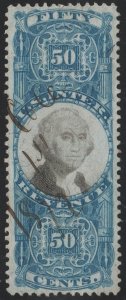 R115 50¢ Second Issue Documentary Stamp (1871) Used