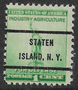 MNH US Bureau Precancels: NY; Staten Island #899–72 1¢ 1940 Defense Issue