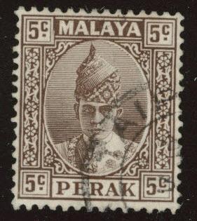 MALAYA Perak Scott 87 used 1939 stamp