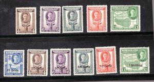 Sc #100-104 // 118-123 - Somaliland - 11 stamps - MH - superfleas - cv$25