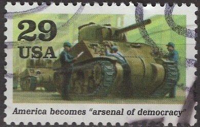 USA; 1991: Sc. # 2559e: Used  Single Stamp