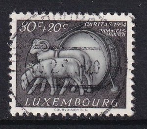 Luxembourg   #B181  cancelled 1954 Caritas 80c