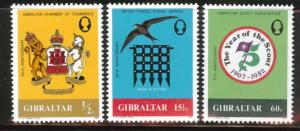 Gibraltar Scott 437-439 MNH** 1982 Chamber of Commerce set