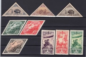 TANNU TUVA YR 1936,SC C10-18,MH,15th ANNIVERSARY INDEPENDENCE,15th ISSUE VARIET