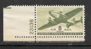 #C26 MInt No Gum Plate # Single