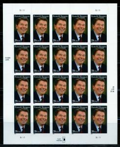 UNITED STATES SCOTT#4078 RONALD REAGAN  SHEET OF TWENTY MINT NEVER HINGED