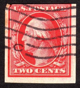 1910, US 2c, Washington, Used, Sc 384